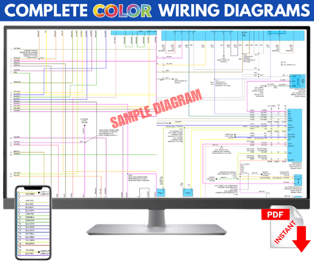 2017 GMC Sierra 3500HD Diesel Complete electrical schematic Color Wiring Diagram PDF manual