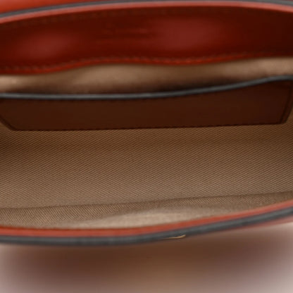 Chloé The C Mini Leather and Suede Calfskin Shoulder Bag Crossbody Bag Brown