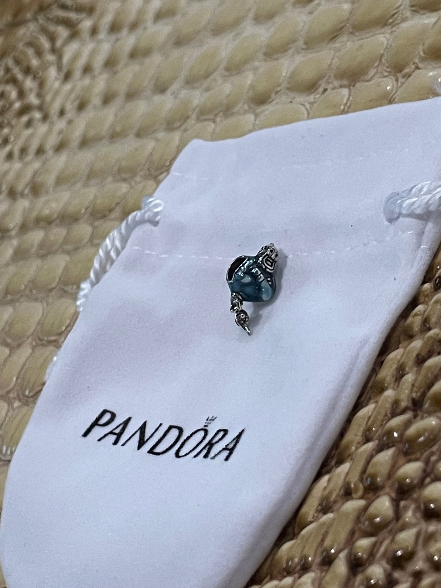 Authentic Pandora Disney Aladdin Genie & Magic Lamp Charm S925 ALE 792348C01