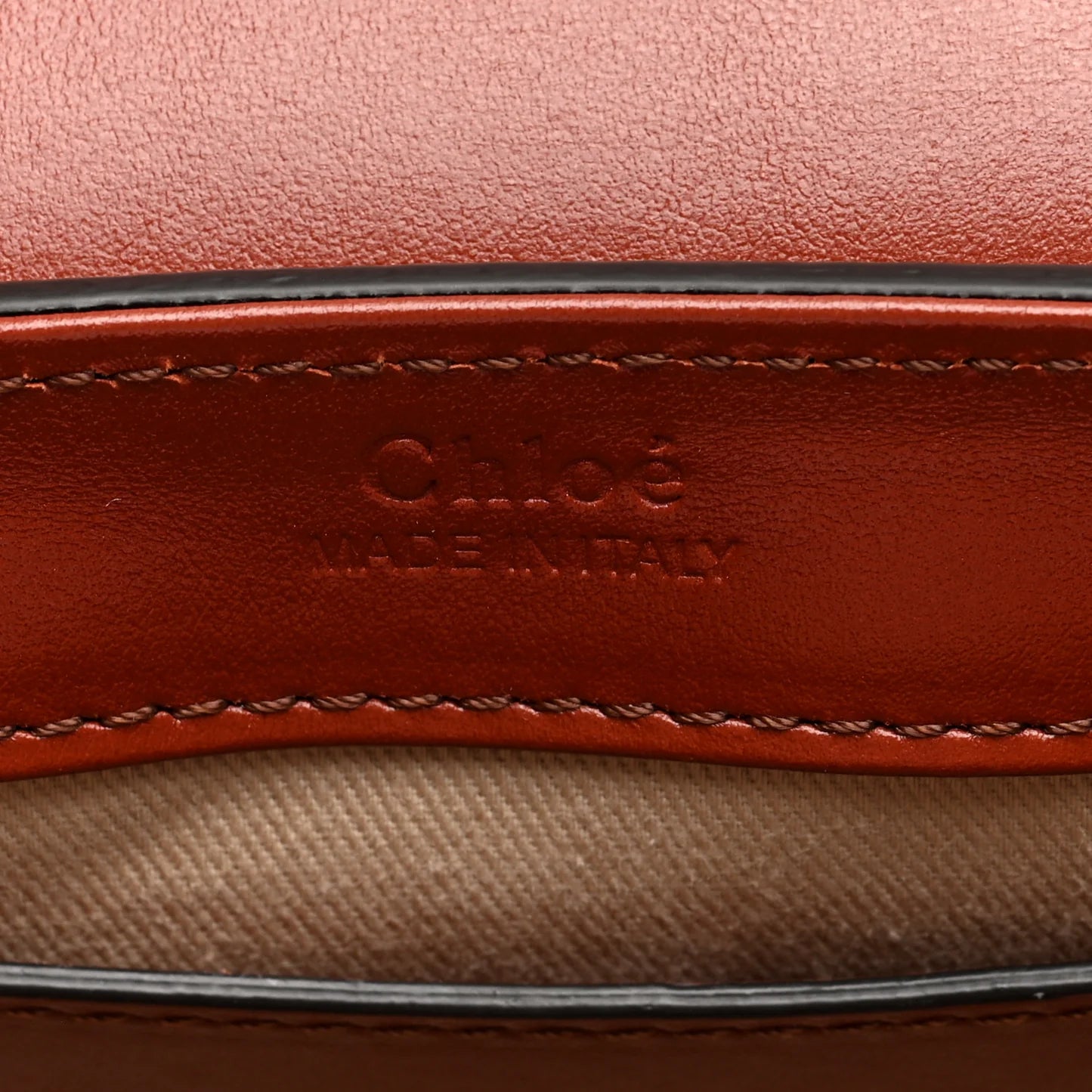Chloé The C Mini Leather and Suede Calfskin Shoulder Bag Crossbody Bag Brown