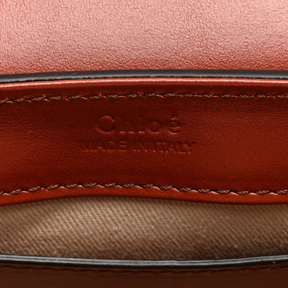 Chloé The C Mini Leather and Suede Calfskin Shoulder Bag Crossbody Bag Brown