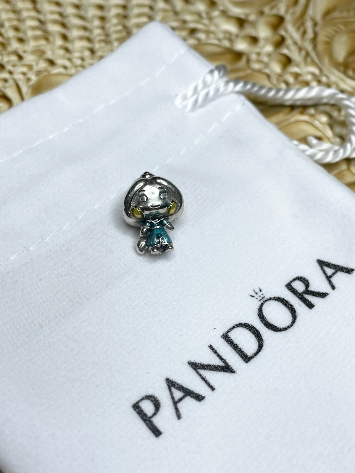 Authentic Pandora Disney Aladdin Princess Jasmine Enamel Charm S925 ALE 799507C01
