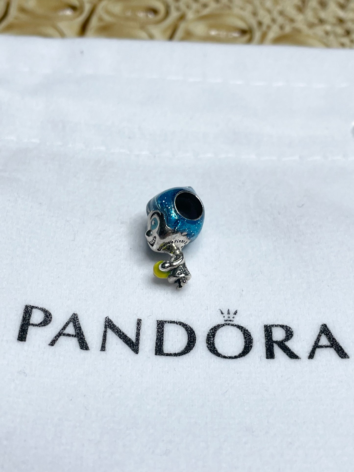 Authentic Pandora Disney Pixar Inside Out Joy Memory Orb Dangle Charm S925 ALE 792028C0