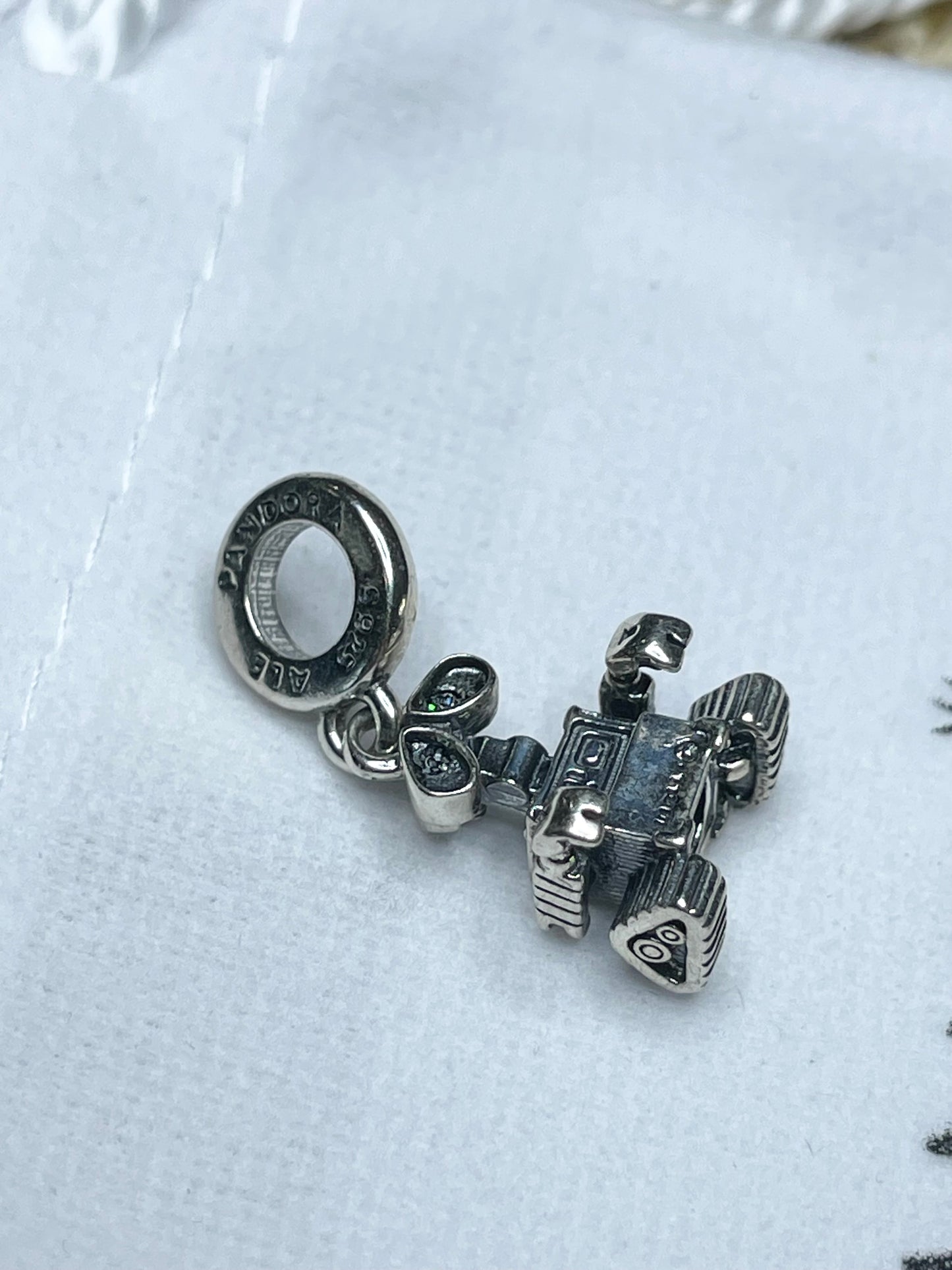 Authentic Pandora Disney Pixar WALL·E Robot Dangle Charm S925 ALE 792032C01