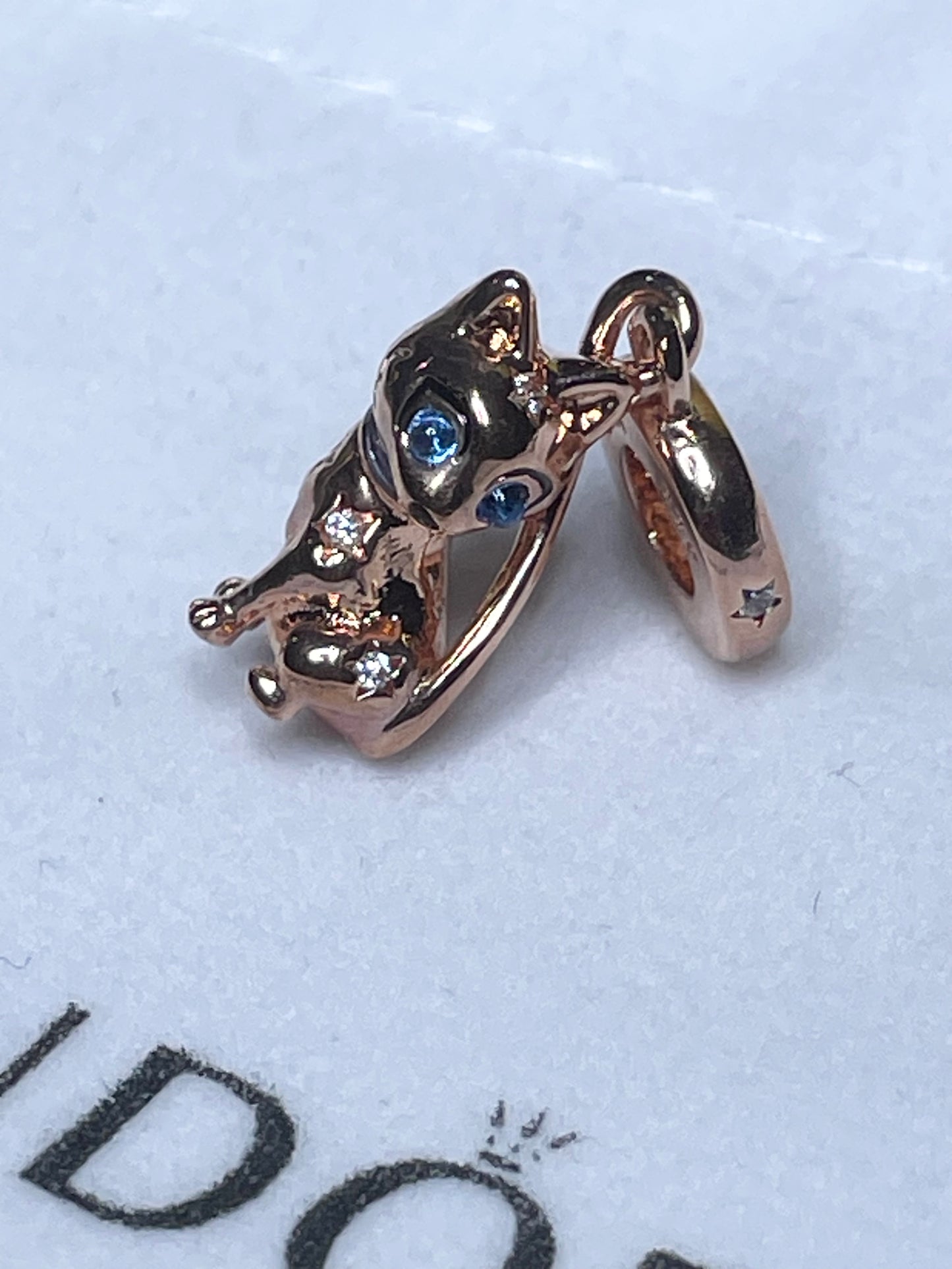 Authentic Pandora Sparkling Pet Cat Dangle Charm S925 ALE 782259C01