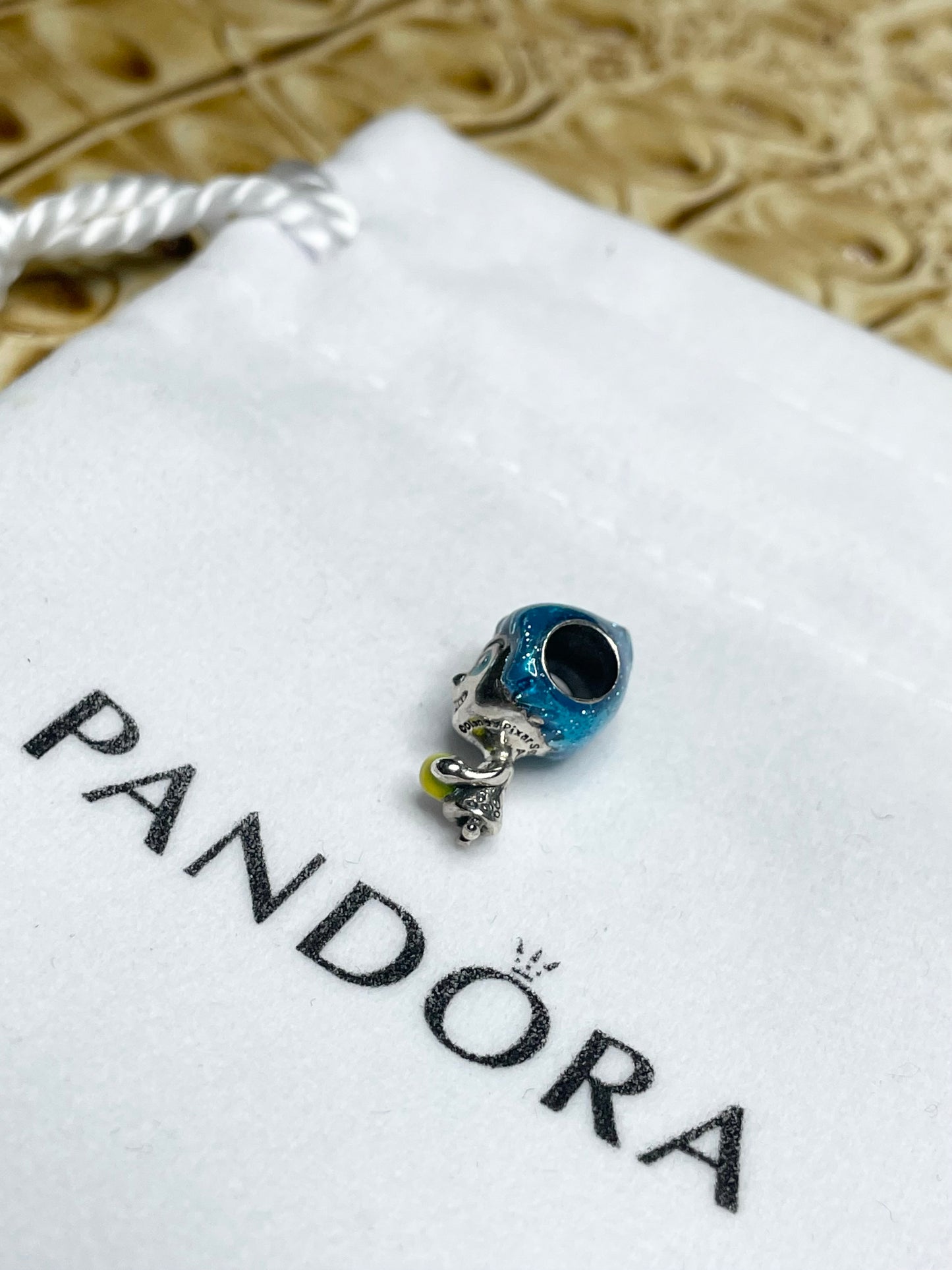 Authentic Pandora Disney Pixar Inside Out Joy Memory Orb Dangle Charm S925 ALE 792028C0