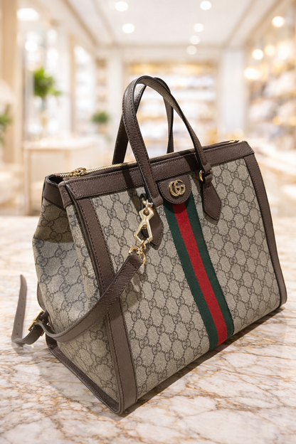 Gucci GG Supreme Ophidia Large Tote