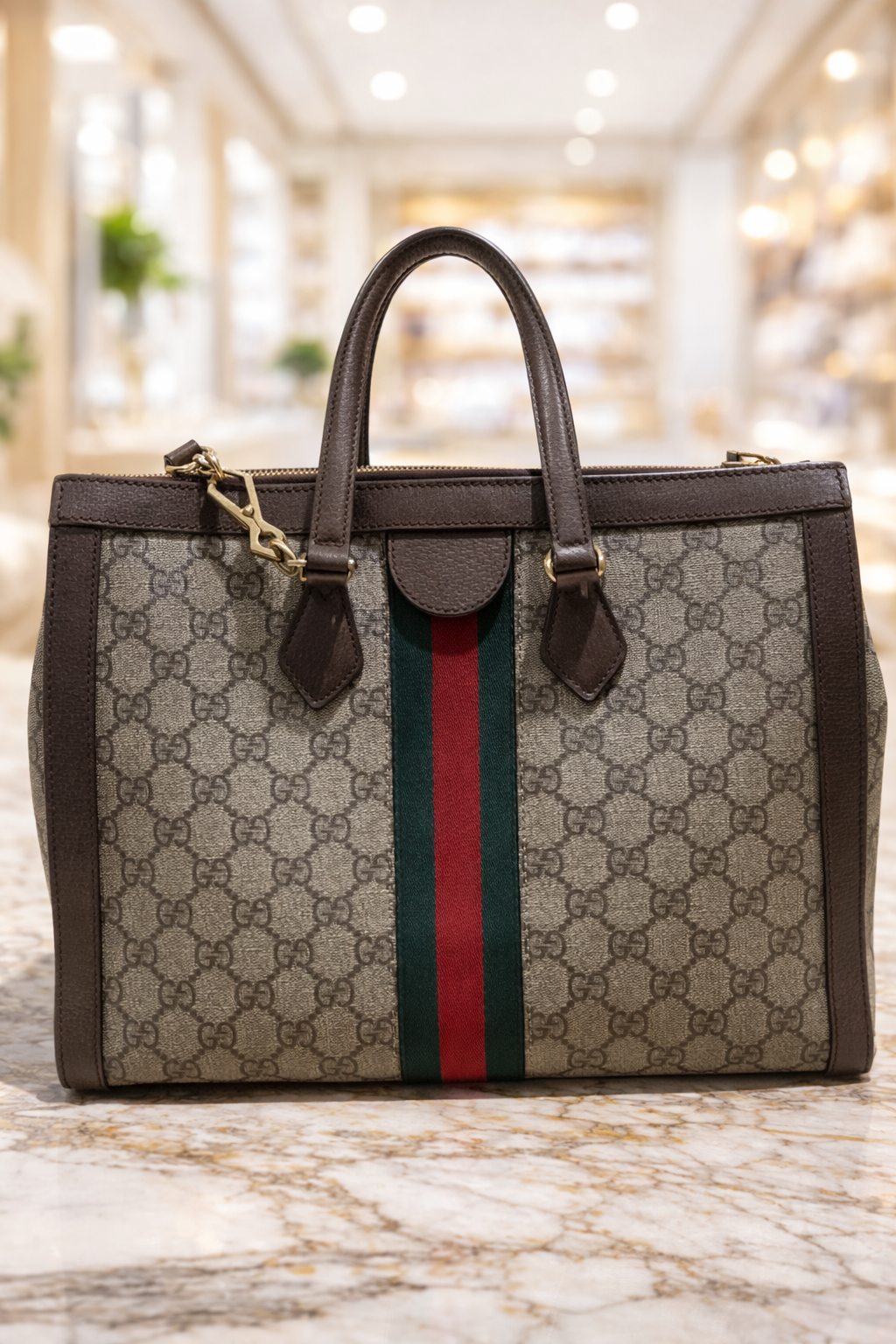 Gucci GG Supreme Ophidia Large Tote