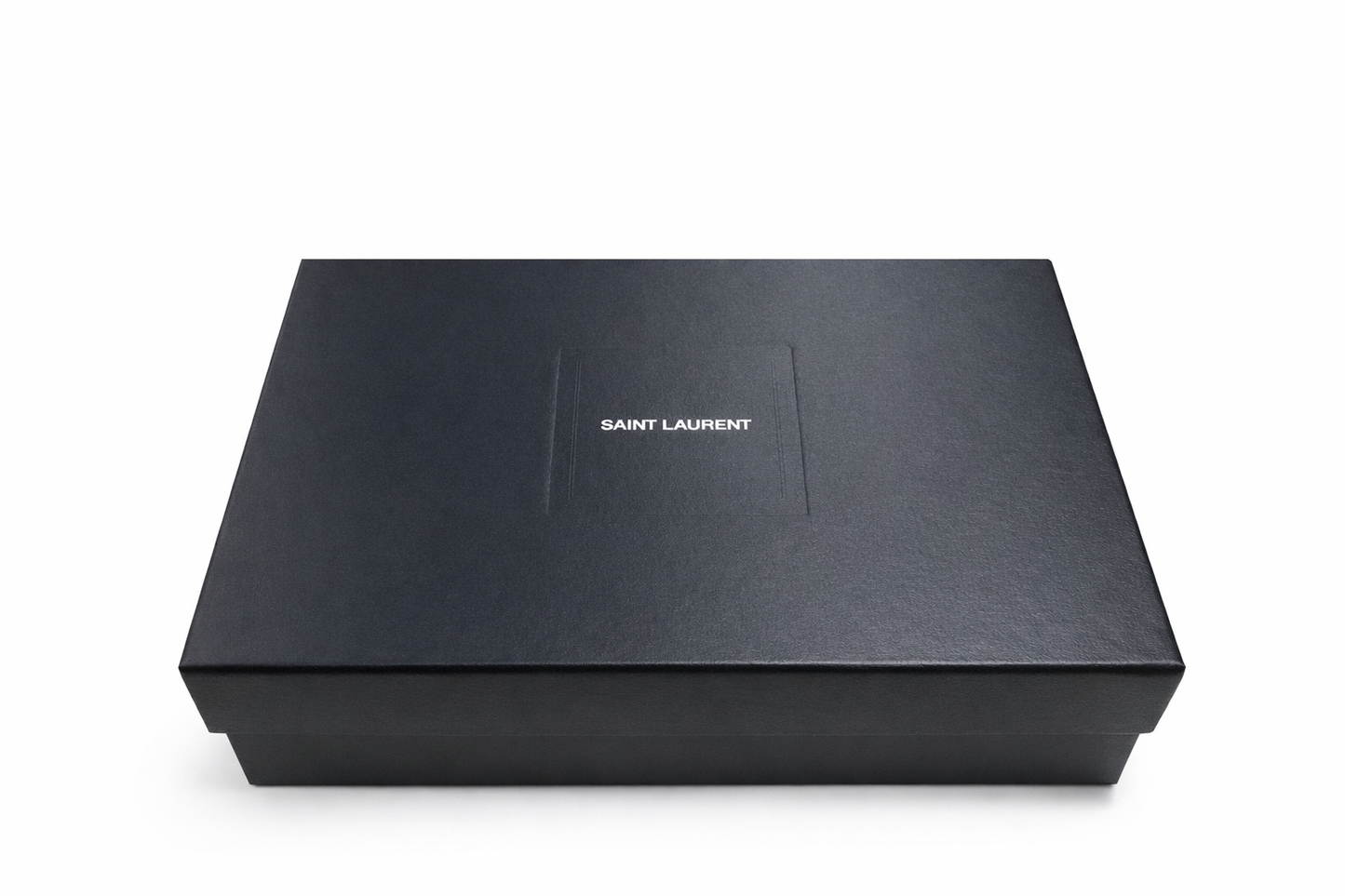 Saint Laurent Envelope Mixed Matelassé Leather Medium Shoulder Bag Navy Blue