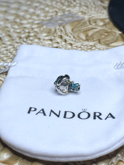 Authentic Pandora Disney Aladdin Princess Jasmine Enamel Charm S925 ALE 799507C01