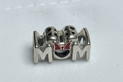 Authentic Pandora Disney Minnie Mouse Bow Mom Charm S925 ALE 799363C01