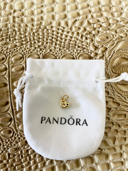 Authentic Pandora Disney The Little Mermaid Enchanted Shell Dangle Charm S925 ALE 762685C01