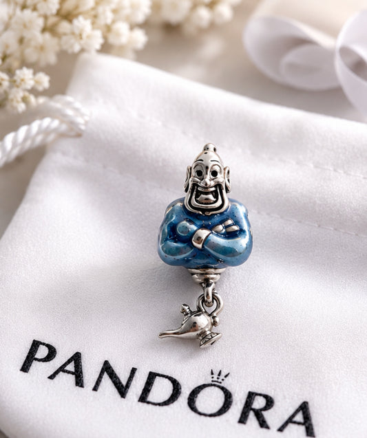 Authentic Pandora Disney Aladdin Genie & Magic Lamp Charm S925 ALE 792348C01