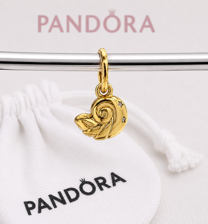 Authentic Pandora Disney The Little Mermaid Enchanted Shell Dangle Charm S925 ALE 762685C01