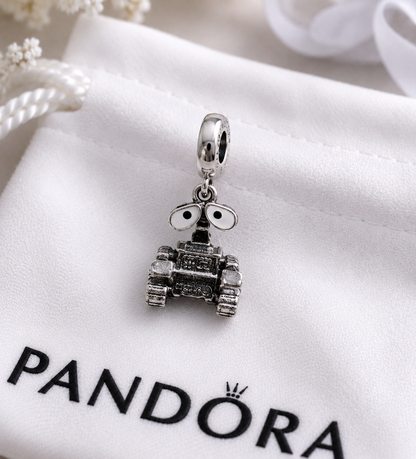 Authentic Pandora Disney Pixar WALL·E Robot Dangle Charm S925 ALE 792032C01