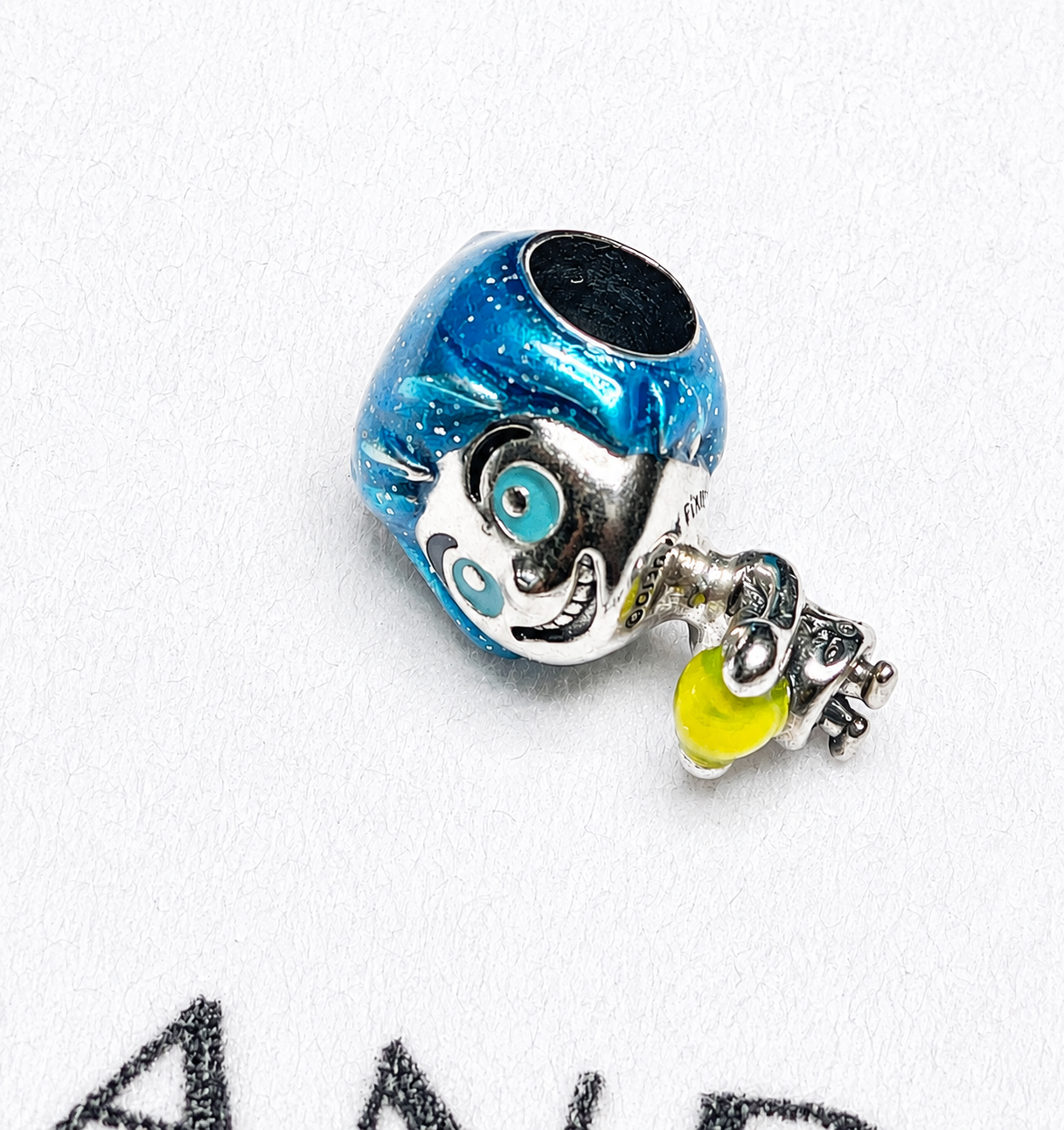 Authentic Pandora Disney Pixar Inside Out Joy Memory Orb Dangle Charm S925 ALE 792028C0