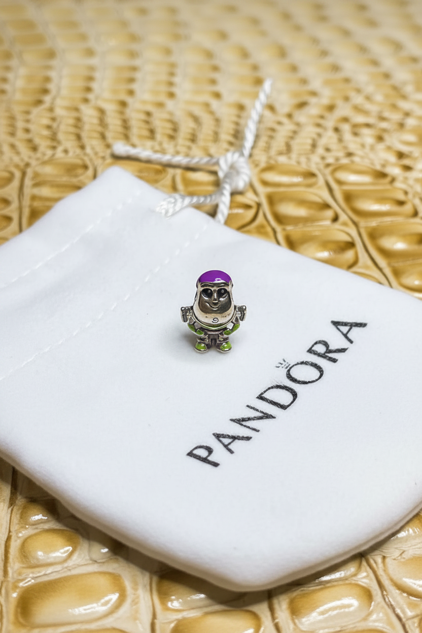 Authentic Pandora Disney Pixar Toy Story Buzz Lightyear Charm S925 ALE 792024C01