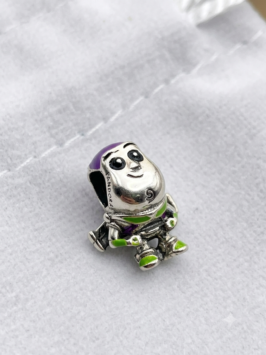 Authentic Pandora Disney Pixar Toy Story Buzz Lightyear Charm S925 ALE 792024C01