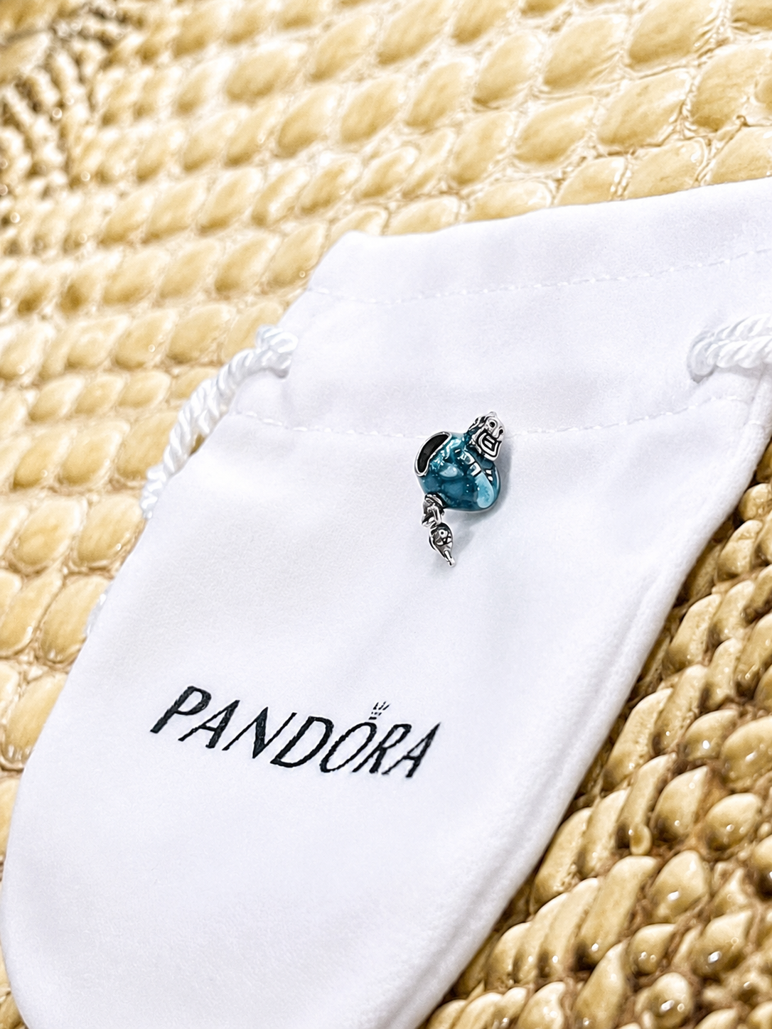 Authentic Pandora Disney Aladdin Genie & Magic Lamp Charm S925 ALE 792348C01