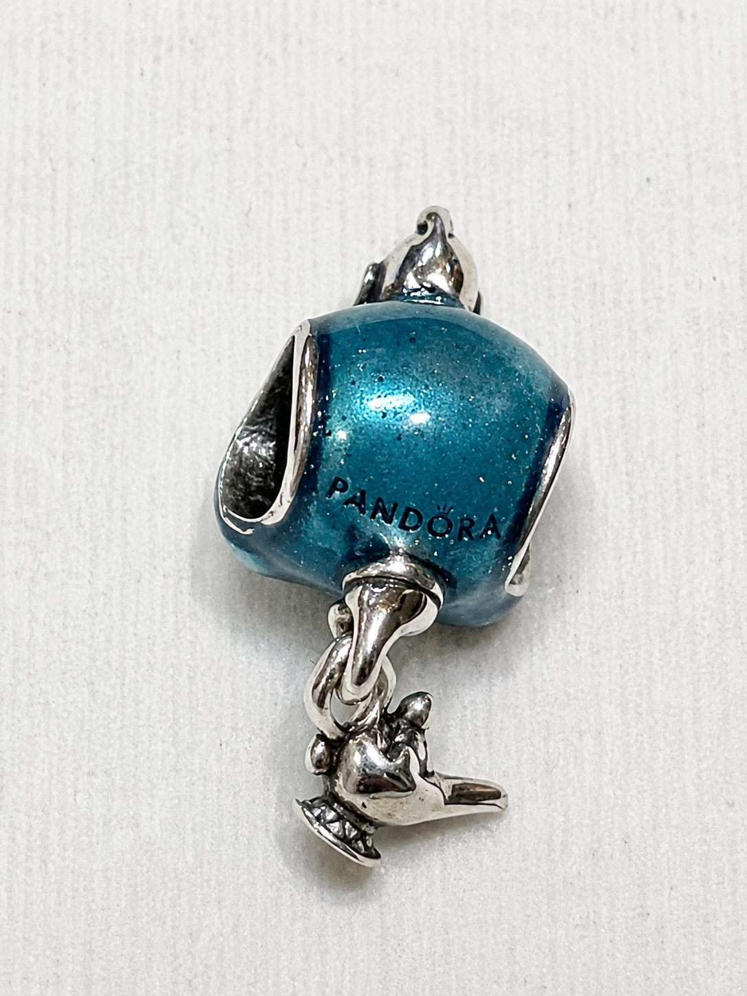Authentic Pandora Disney Aladdin Genie & Magic Lamp Charm S925 ALE 792348C01