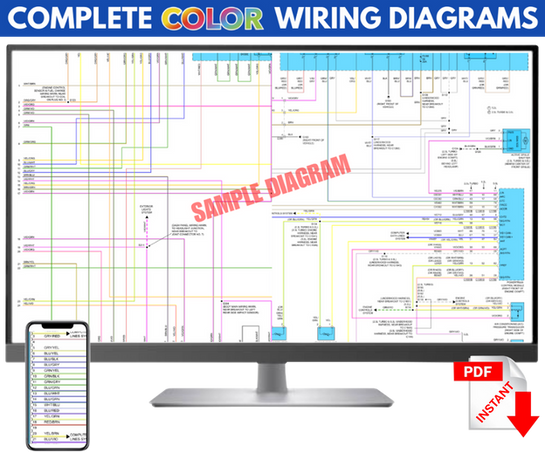 1996 Mercury Villager Complete electrical schematic Color Wiring Diagram PDF manual
