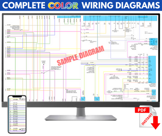 1996 Mercury Villager Complete electrical schematic Color Wiring Diagram PDF manual