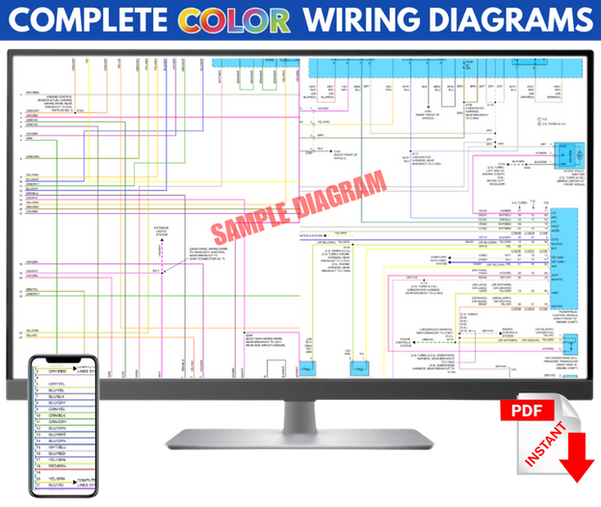 2000 Daewoo Lanos Complete electrical schematic Color Wiring Diagram PDF Manual
