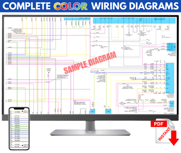 1997 Eagle Vision Complete Electrical schematic Color Wiring Diagram PDF manual