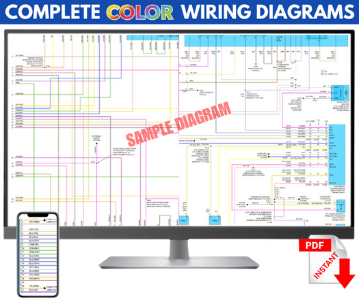 1996 Isuzu Rodeo Complete electrical schematic Color Wiring Diagram PDF manual 